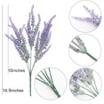 thumbnail image 3 of Flores artificiales de lavanda, plantas falsas con ramo de boda de plástico falso para centros de mesa, hogar, cocina, jardín, granja, decoración, 10 unidades, color morado esquí esquí Gafas de esquí, 3 of 5