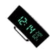 thumbnail image 2 of Cateissary Reloj electrónico de pantalla curva de construcción duradera reloj electrónico de escritorio multifuncional silencioso Electrónica luz verde, 2 of 6