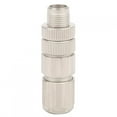 thumbnail image 1 of M12 Industrial Connector, High Frequency Cold Pressing Connector, X-coding 8-core AC/DC Interface Wiring Parts, for Auto Control Communication, 1 of 7