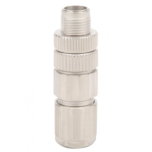 M12 Industrial Connector, High Frequency Cold Pressing Connector, X-coding 8-core AC/DC Interface Wiring Parts, for Auto Control Communication