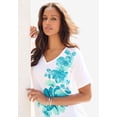 thumbnail image 3 of Roaman's Women's Plus Size Ultimate Short Sleeve Swing Tee, 3 of 6