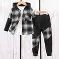 thumbnail image 2 of UAYOTSE Toddler Boys Long Sleeve Print Tops and Pants 2-Piece Kids Fall Winter Outfit Set Size 5-6 Years, 2 of 7
