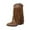 Brown, variant on Xfvqtps Womens Western Ankle Boots with Tassel Detail Round Toe Chunky Heel Cowboy Booties Fashion Fall Winter Casual Boots for Women Black