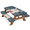 Multicolor 1, variant on ADECORIVY Alpaca Llama Polka Dots Picnic Table Cover with Bench Covers, Waterproof Camping Table Cover with Elastic Edges, Fitted Tablecloth for Rectangle Tables, Outdoor Essentials 72 Inch