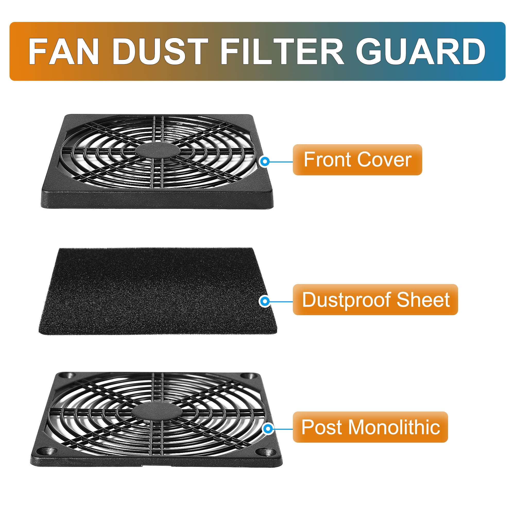 Unique Bargains 1 Pack 120mm Fan Dust Filter PC Computer Case Fan Dust Filter