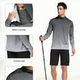 thumbnail image 4 of Maean Sun Protection Shirts for Mens Hoodie Long Sleeve Lightweight Quick Dry Hiking Running Athletic Shirt, 4 of 7