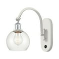 thumbnail image 5 of Innovations Lighting 518-1W-12-6 Athens Sconce Athens 12" Tall Wall Sconce - White, 5 of 5