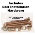thumbnail image 2 of 2 Pack, Rack-Strap, The Original American Made Ladder Rack Tie-Downs, Round Mounting Bracket, RS3 Gold 2 Inch Diameter Round Mounting Bracket, Bolt Mounting Hardware, 2 of 7