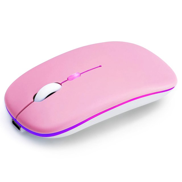 Ratón Bluetooth Inalámbrico AZTZATZ Recargable 500mAh Rosa