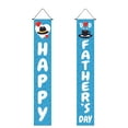 thumbnail image 2 of Father’s Day Couplet Banner Set, 180×30cm Hanging Door Curtain Decor, Warm Festival Wall Hanging Ornament, Home Indoor Party Decoration, Rustic Banner Supplies for Father’s Day Celebration, 2 of 2