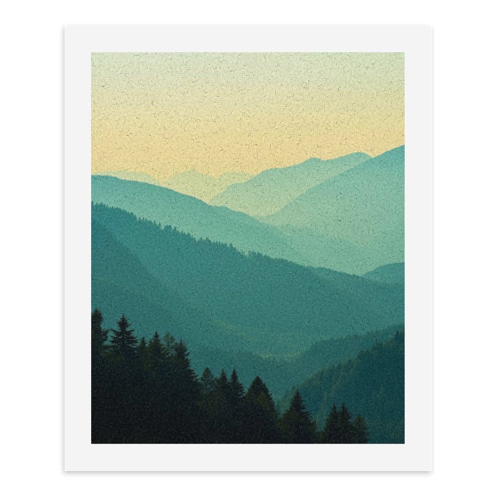 Paint by Numbers Kit for Adults, Misty Mountain Layers Sunrise Paint by Numbers, Easy Paint by Numbers Kit for Adults Beginner, DIY Adult Paint by Number Kits on Canvas, 12x16in Home Decor