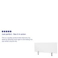 thumbnail image 4 of Flash Furniture Clear Acrylic Desk Partition, 18"H x 47"L (Hardware Included), 4 of 9
