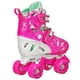 thumbnail image 2 of Patines Roller Derby Trac Star para niñas, blanco/rosa, 2 of 5