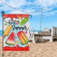 thumbnail image 5 of TUITOONM Summer Series Garden Flag 12x18in Double-Sided Linen Cool Beach Prints, Fade & Weather Resistant, Fits Yard Stakes, Easy Install 1.18 in Pole Pocket, Washable Patio Décor Banner, 5 of 8