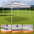 thumbnail image 5 of HOTEEL 12' x 12' Outdoor Pop-Up Gazebo Canopy with Mosquito Netting, 2-Tiered Vented Top, 3 Adjustable Heights for Backyard, Garden, Lawn, Light Grey, 5 of 12