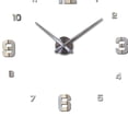 thumbnail image 4 of Wall Watch Mirror Clock Metal DIY wall watch Number Simple Number Sticker DIY 3D Morden Mute Living Room Decoration, 4 of 5