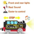 thumbnail image 2 of HYPERLIVING Motorized Train for Wooden Track, Remote Control Train with Magnetic Connection, Battery Operated Locomotive Train Set Compatible with Thomas, Brio, Chuggington - Train Toys for Toddlers, 2 of 8