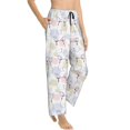 thumbnail image 6 of Salouo Hand Drawn Rabbit Print Women's Pajama Pants Casual Loose Sweatpants PJs Flowy Pants Drawstring Palazzo for Women Wide Leg Pants Lounge Pajama -X-Large, 6 of 8