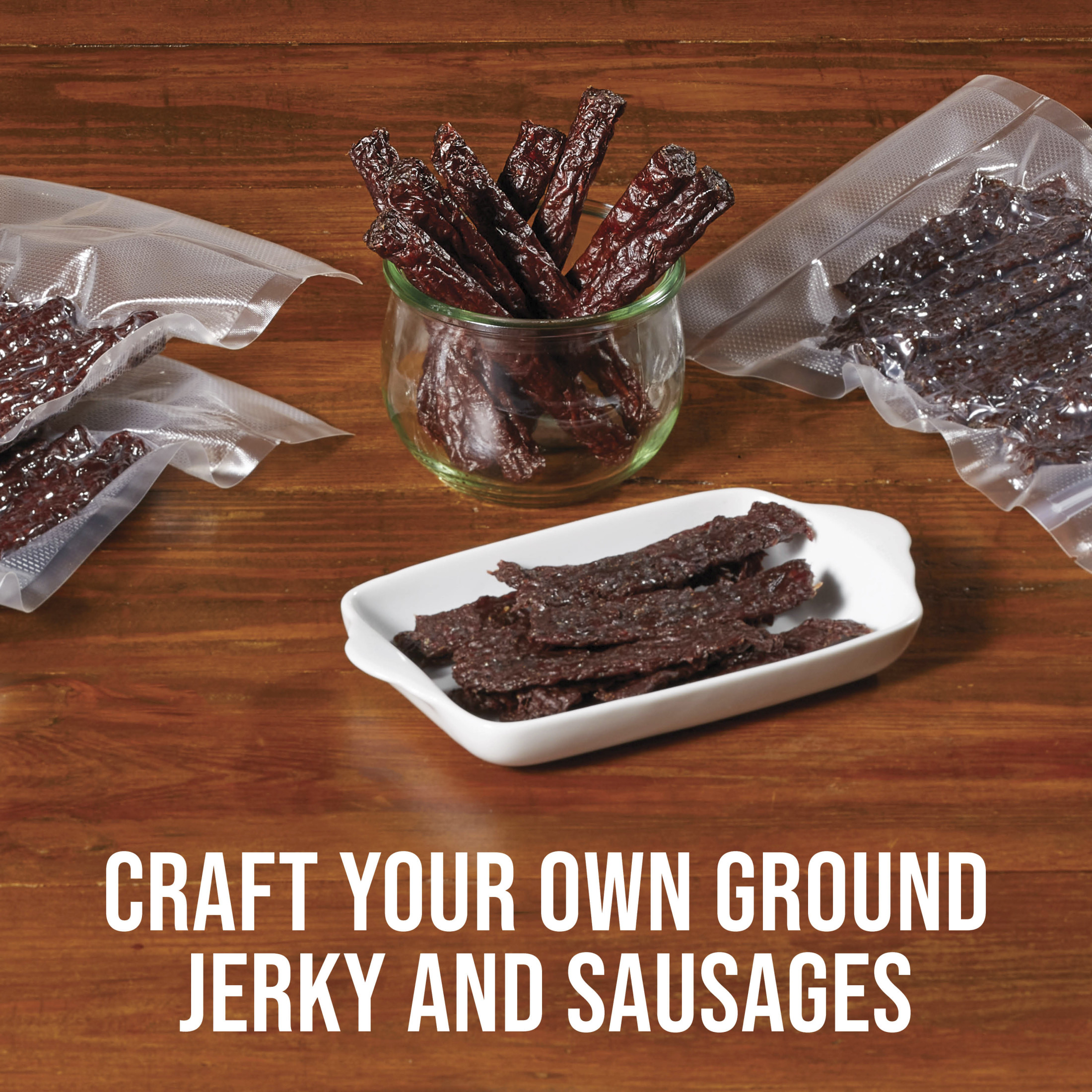 Mossy Oak Jerky Gun Jr., with 5 piece Jerky and Sausage Making Kit, 1lb Capacity