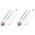 thumbnail image 4 of Wisewang 2Pcs Dead-skin Remover Kit Stainless Cuticle Pusher Comfortable Tools Set 2Set, 4 of 4
