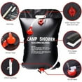 thumbnail image 2 of Portable Shower Bag PVC Travel Wash Kit 5 gallon/20L for Outdoor Travel, 2 of 11