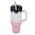 thumbnail image 3 of Vaso de acero inoxidable Ozark Trail 40 oz rosa y blanco, 3 of 5