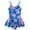 B, variant on LYMAYTER Kids Toddler Girls One Piece Hawaiian Swimsuits with Skirt Ruffle UPF 50+ Floral Skirted Bathing Suit Beach Swim Dress Halter Swimwear for 4-12 Years