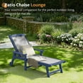 thumbnail image 5 of Dycanpo Chaise Lounge Chair Outdoor with Adjustable Backrest, Wheels for Backyard, Poolside, Blue, 5 of 11