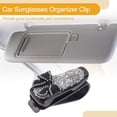 thumbnail image 3 of Clip para gafas de sol para automóvil Unique Bargains, soporte universal para visera de sol, clip para gafas, ABS, blanco diamante 6.5x3cm 1 pieza, 3 of 7