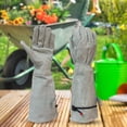 thumbnail image 3 of PU leather Pruning Gloves Heavy Duty Durable Adjustable Gauntlet Long Forearm Protection Professional work Gloves M, 3 of 8