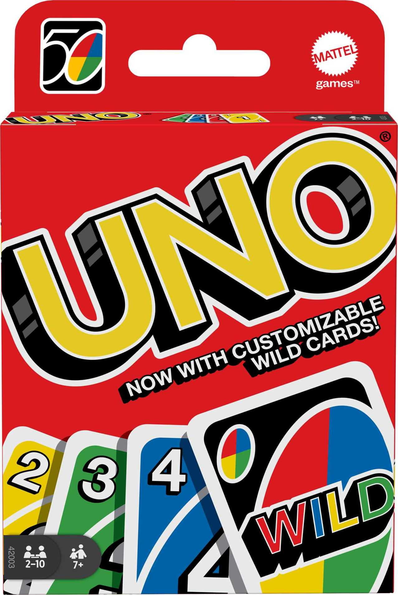 UNO & DOS Family Card Games for 2-10 Mattel Players 2 Games 