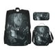 thumbnail image 1 of Balery Forest Black Ghost Warrior Mochila escolar 3 en 1 para niños: mochila resistente con lonchera térmica y estuche para lápices. Mochila escolar para niños y niñas., 1 of 7