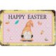 thumbnail image 1 of Lindo gnomo de Pascua feliz, rosa, amarillo con lunares blancos, letreros de metal vintage, letrero decorativo de Pascua de primavera, cartel de metal de 8 x 12, 1 of 6