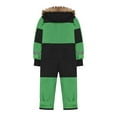 thumbnail image 4 of longantii Snow Suits for Girls Boys One Piece Snowsuit Waterproof Windproof Outdoor Overalls Winter Warm Snowboarding Ski Suits Snow Clothes Green 12-13 Years, 4 of 6