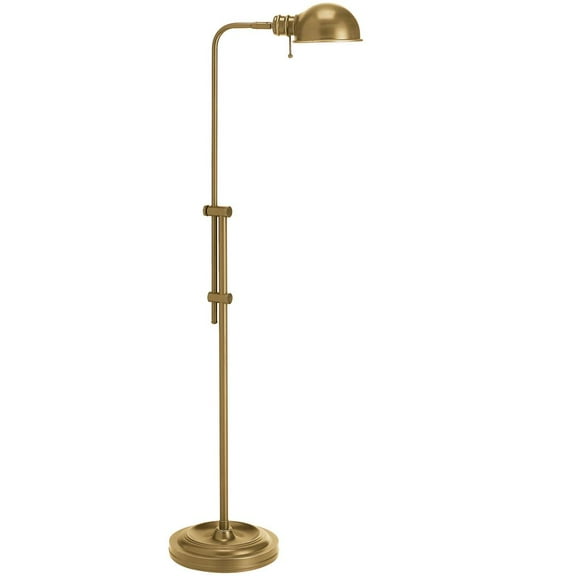 DM1958F-AGB-Dainolite-Fedora - 1 Light Floor Lamp In Traditional Style-52 Inches Tall and 10 Inches Wide-Aged Brass Finish