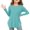 Light Blue, variant on Hpgjzj Girls Long Sleeve Shirts Kids Curve Hem Side Slit Soft Tunic Tops T-Shirts 5-14 Years