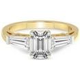 thumbnail image 4 of 3 Carat IGI Certified Emerald Shape Lab Grown Diamond Engagement Ring | 14K Yellow Gold | Madison Three Stone Side Baguette Diamond Lab Diamond Ring | FG-VS1-VS2 Quality Friendly Diamonds, 4 of 5