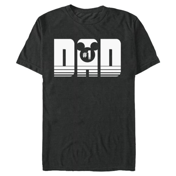 Disney Mickey Mouse Icon #1 Dad - Short Sleeve Blended T-Shirt for Adults - Customized-Dark Heather