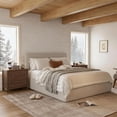 thumbnail image 2 of Joyyskill Nightstands Set of 2 with Large Storage, Wooden End Tables with 2 Drawers, Bedside Table, Brown, 2 of 7