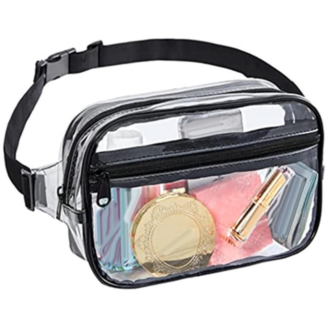 Bolsa de Asas Transparente Yinane Bolsa de Estadio Bolsa de Artículos de Tocador Durable Resistente para Arenas Raves Deportivos