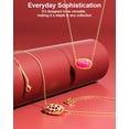 thumbnail image 2 of Collar AiCase con colgante chapado en oro de 18 quilates para mujer, color rosa intenso, 2 of 7