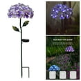 thumbnail image 3 of Luz de jardín solar Perfecl con estacas de hortensias LED púrpura 61x17cm, 3 of 8