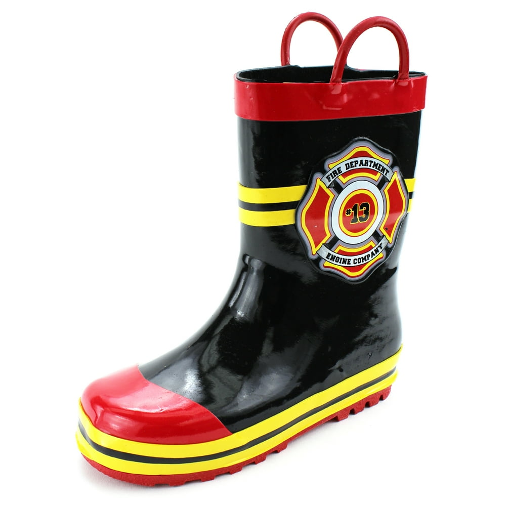 SG Footwear Fireman Firefighter Boys Girls Costume Style Rain Boots RBS5400AGN