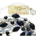 thumbnail image 3 of Erica Lyons Velvet Gift Bagged Layered-Necklace Silver-Tone/Blue, 3 of 7