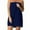 Navy, variant on Bathroom Products,Ladies bath towel,Women's Waffle-Spa Body Wrap with Adjustable Closure