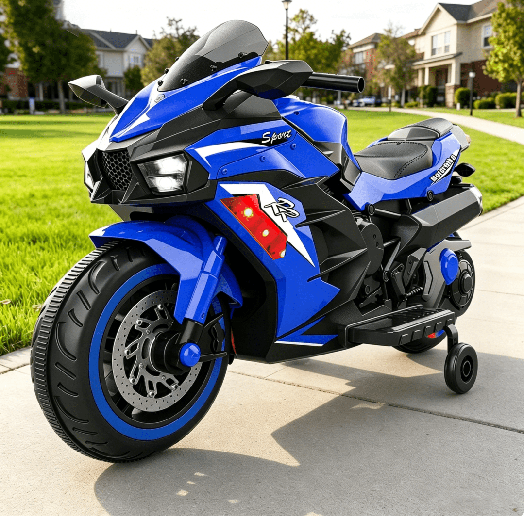 Zogymoz 12V Ride on Motorcycle for Kids, Electric Motorcycle with Remote Control, Powered Ride-ons Toy Gifts