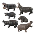 thumbnail image 1 of Figuras de Hipopótamo CUTICAT 6 piezas juego de animales de simulación, 1 of 8