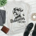 thumbnail image 2 of Schnauzer Mom, Unisex Women's Shirt, Mini Schnauzer, Schnauzer Owner, Funny Dog Mom Gift, Heather Ash, 3X-Large, 2 of 6