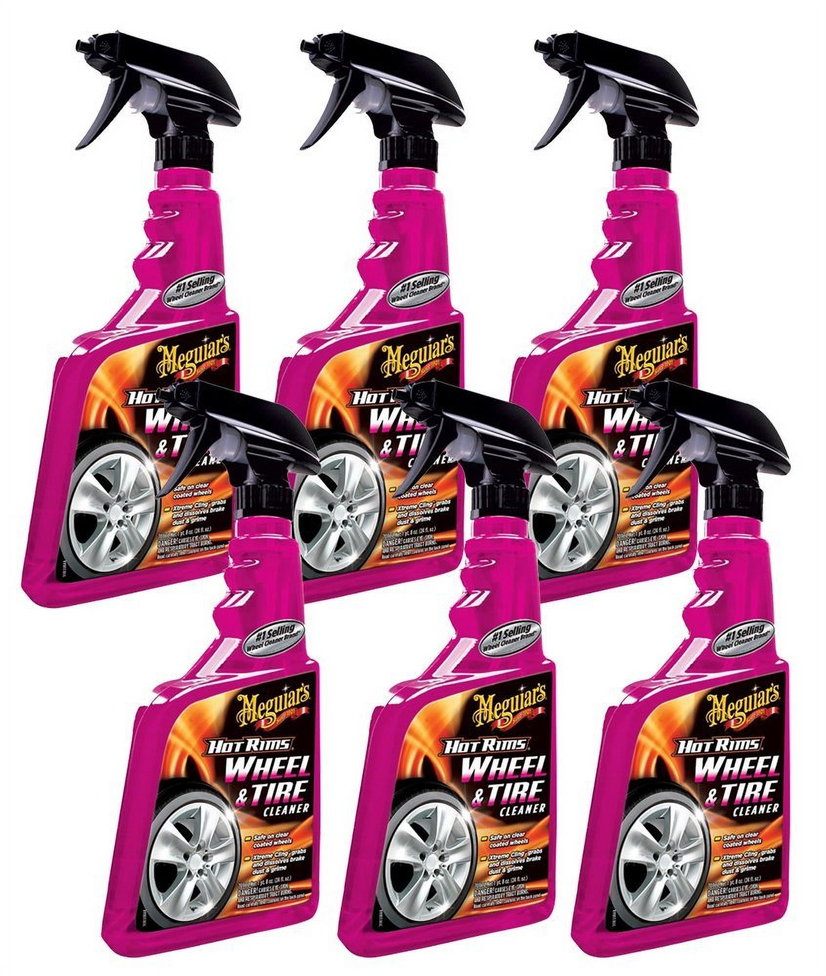 Meguiar's G9524 Hot Rims Wheel & Tire Cleaner (1 Case 6 Bottles)