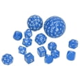 thumbnail image 3 of Juego de Dados Poliédricos Completos de Acrílico, 15 Piezas, Azul - Juguetes Educativos para Niños, Juego de Rol, Fiestas, 3 of 10